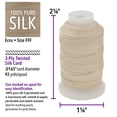 thumbnail image 3 of Hilo de seda The Beadsmith Pure Silk Cord FFF 0,42 mm 84 m, 3 of 7