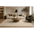 thumbnail image 2 of Tuft & Texture Handmade Wool Flatweave Rug – Ivory Geometric Design, 2 of 5