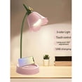 thumbnail image 2 of Lámpara LED de Mesa con Diseño de Flor Rosa, Ajustable, Táctil, Recargable, Luz para Dormitorio, Lectura y Mesa., 2 of 5