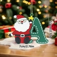 thumbnail image 2 of KeirineCC Christmas Letter Ornaments for Tree Decoration,27pcs Xmas Mini Alphabet Christmas Clay Pendant Ornament,A to Z Letters Hanging Ornament for Holiday Stocking Stuffers Gift Garland Decor,#A, 2 of 2