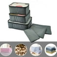 thumbnail image 6 of Tahtuvzn School Storage Containers Travel Clothing Sorting and Bag Portable Large Capacity Luggage Classification 6-Pack Accessories Home Decor, Gifts for Friend, 6 of 6