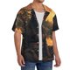 thumbnail image 2 of Balery Sunset Meditating Doberman Camisa Casual de Manga Corta con Botones para Hombre, Texturizada, Estilo Cubano, para Playa, Verano-Medium, 2 of 5