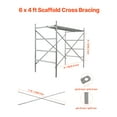 thumbnail image 4 of KFFKFF Scaffold Cross Bracing 6ft x 4ft, Set of 8 Durable Carbon Steel Scaffold Cross Reinforcements, X-Form Scaffold Safety Component  (Only Cross Braces Sold), 4 of 9