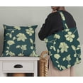 thumbnail image 4 of Soimoi Velvet Green Fabric By the Yard - 54 Inch Wide -Floral & Leaf Floral Pattern Fabric - Botanical and Elegant Designs for Various Uses Printed Fabric, 4 of 6