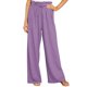 thumbnail image 3 of Sunloudy Pantalones casuales de pierna ancha para mujer, pantalones sueltos de longitud completa de cintura media atados de color sólido para damas, S / M / L / XL / XXL Sunloudy  S M L XL XXL, 3 of 7