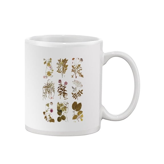 Antique Floral Grid Ii Mug - Vision Studio Designs,