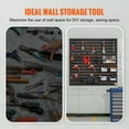 thumbnail image 4 of VEVOR Slatwall Panels, 4 ft x 2 ft Black Garage Wall Panels 24"H x 48"L (Set of 2 Panels), Heavy Duty Garage Wall Organizer Panels Display for Retail Store, Garage Wall, 4 of 8