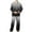 Dark Gray, variant on cllios Mens Pajamas Sets Gradient Long Sleeve Loungewear 2 Piece Outfits Button Down Lapel Shirts and Long Pants Pjs Sets with Pockets