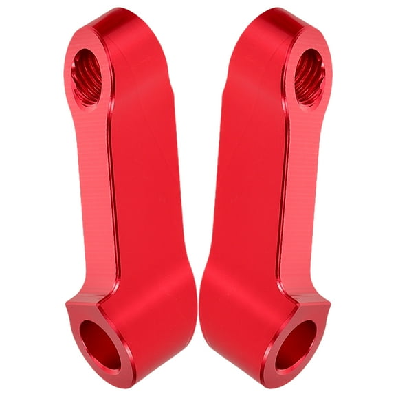 Homoyoyo 2Pcs Motorcycle Rearview Mirror Extension Bracket Aluminum Alloy Red