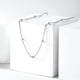 thumbnail image 5 of Silvora 925 cuentas de cadena de plata tobillera para mujer pulsera de tobillo joyería de pie, 5 of 7