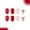 One box (24pcs), variant on Nail Art Stickers, Semi-Cured Gel Nail Strips, Gel Nail Strips, 24-Piece Red Artificial Nail Set