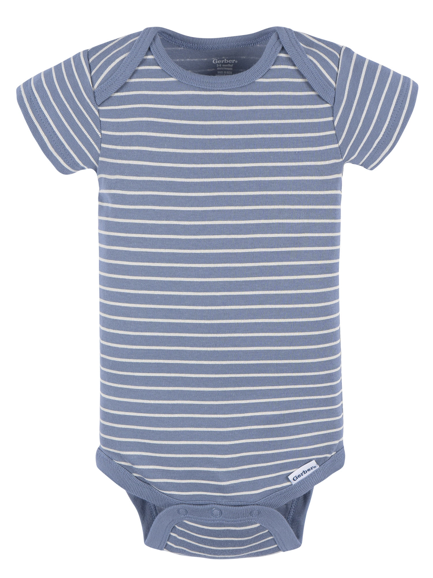 Gerber Baby Neutral Short Sleeve Onesies, 3-Pack, Sizes Newborn - 24 Months