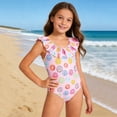 thumbnail image 1 of Miaoju Girls Swimsuit One Piece Size 10 Cute Bow Girls Tankini Swimsuit Quick Drying Cute Printed Teen Bathing Suit Summer Girl's Swimwear with Mesh Cover Ups, 1 of 6