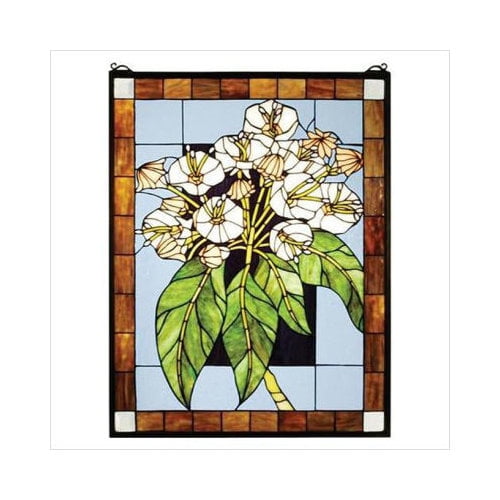 Meyda Tiffany Mountain Laurel Stained Glass Window