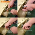 thumbnail image 5 of Pinzas de bloqueo con abrazadera en forma de C SOLUDE, empuñadura de tornillo de 6 pulgadas, de alta resistencia, 5 of 5