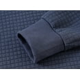 thumbnail image 6 of Weilanxin Mens Hooded Sweatshirt Casual Long Sleeve Drawstring Waffle Knit Pullover Hoodies Dustyblue XL, 6 of 8