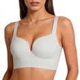 thumbnail image 2 of Venzia Balconette Bra for Women, Push Up Padded Underwire Low Cut T-Shirt Bra | Shape Curve, Push up, Seamless T-Shirt Cups, Side Support, Natural Lift, Back Smoothing, Soft Stretch, 2 of 4