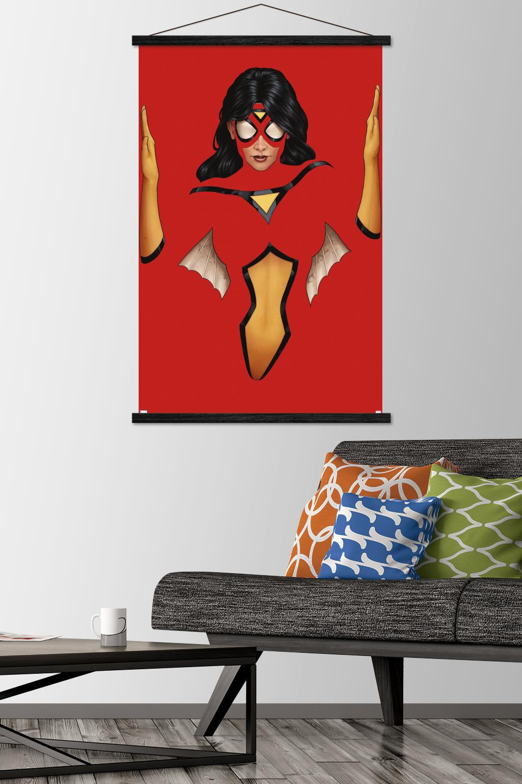 Marvel Comics - Spider Woman - Strikeforce #1 Wall Poster with Wooden Magnetic Frame, 22.375" x 34"