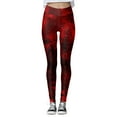 thumbnail image 4 of MKLEKYY Leggings de yoga para mujer, informales, a la moda, ajustados, con cintura alta, para ejercicio, con estampado, 4 of 4