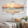 thumbnail image 4 of Designart "Coastalbeachsand Sandy Serenity Painting III" Landscapes Art Living Room Set, 4 of 5