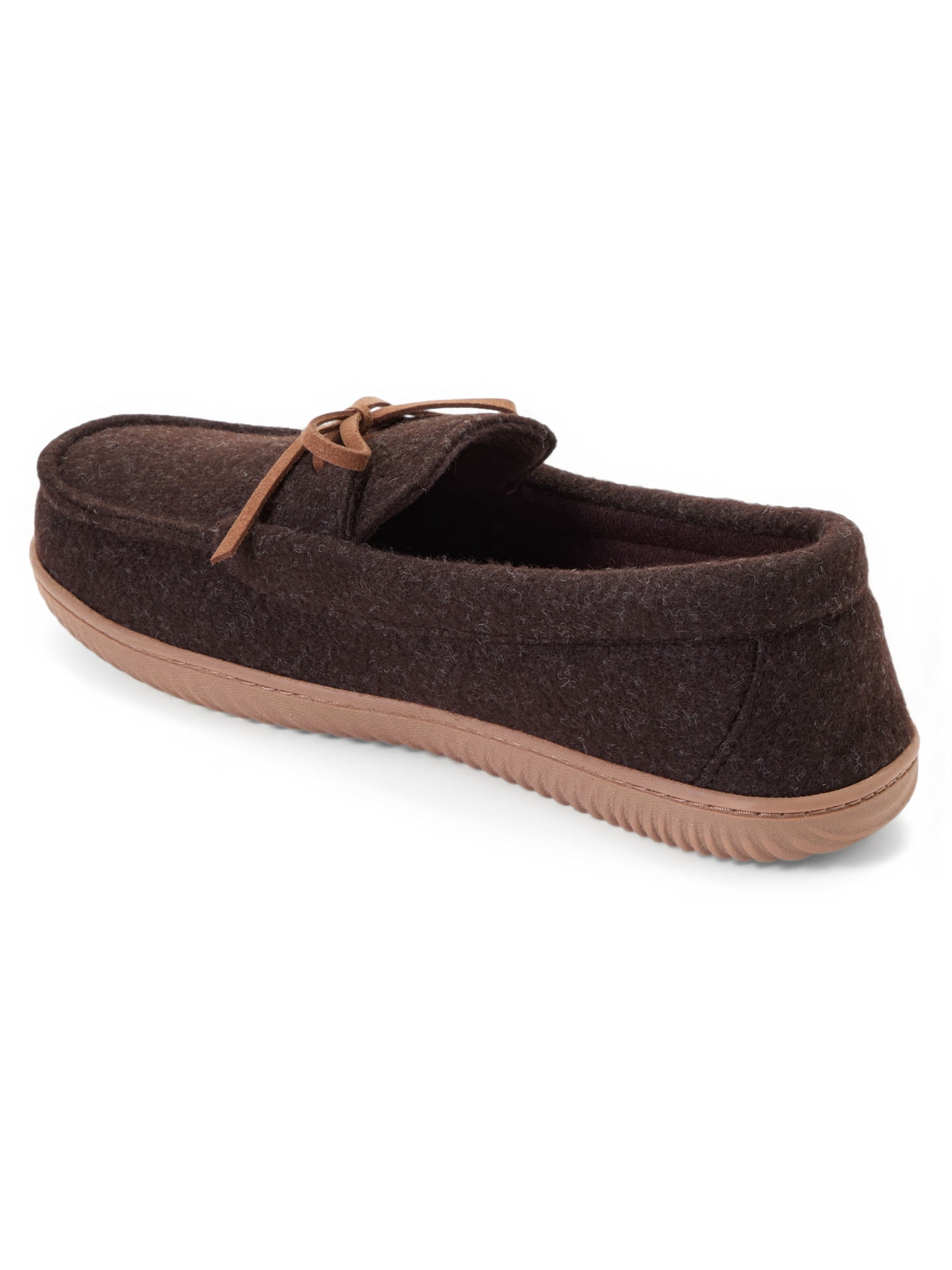Dearfoams Cozy Comfort Men's Conrad Tie Moccasin Slippers