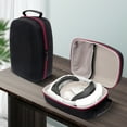 thumbnail image 3 of Coque Rigide Étui de Protection pour Lentille Antichoc Anti-Rayures Imperméable avec Poche en Filet pour Meta Quest 3 VR Casque Contrôleur Étui de Transport B, 3 of 6