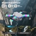 thumbnail image 3 of BEEPRINCESS Drone with Screen Remote Control and Cool Lights, RC Quadcopter with 4K HD Dual Camera for Beginner Adults Kids, Gray, 3 of 8