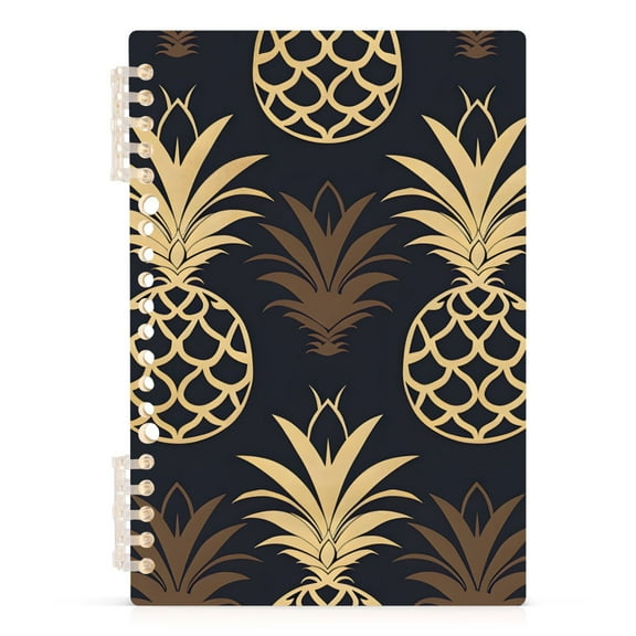 Spiral Notebooks Cute Pineapple Silhouette 60 Sheets 120 Pages A5 Journal Notepad 8.3x5.7 Inch Thick Adjustable College Ruled Paper
