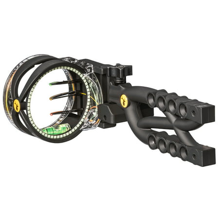 Trophy Ridge Cypher 3 Sight with Tool-less Windage and Elevation Adjustments and Reversible Mount (Best 3 Pin Bow Sight)