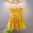 thumbnail image 3 of GYRATEDREAM Toddler Girls Princess Dress Lace Floral Print Dress Crew Neck Tutu Skirt Summer Dress for 2 Years, 3 of 9