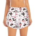thumbnail image 4 of Lsque Dachshund Dog Puppy Printed Women's Running Shorts with Liner Pockets,Elastic Quick Dry Workout Athletic Gym Yoga Shorts,Womens High Waist Shorts-Large, 4 of 9