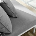thumbnail image 4 of Modway Stance Modern Fabric & Aluminum Outdoor Armless Armchair in Gray, 4 of 9
