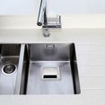 thumbnail image 5 of Garbage Chute Counters Trash Grommet Pan Ring Molds Stainless Steel Grommets Kitchen Metal Square Desk, 5 of 5
