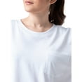 thumbnail image 2 of Time and Tru Womens Pima Cotton Boyfriend T-shirt, 2 of 6