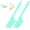 mint green, variant on PQPO Silicone Spatula for Mixer Beater Scraper, Non-Stick Spatula for Baking, Scraping, Mixing, Cooking, Heat-Resistant Spatulas for Kitchen Aid Mixer Accessories, Multipurpose Kitchen Tools, Grey