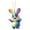A, variant on CoreLiving Easter Decorative Hanging Ornaments Acrylic Bunny Pendants Spring Easter Cartoon Rabbit Hanging Ornaments for Tree Easter Eggs Decor