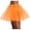 Orange, variant on Babysbule Skirt for Women Plus Size Womens High Breathable Pleated Gauze Short Skirt Adult Dancing Skirt 3 Layered