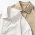 thumbnail image 5 of Long Sleeve Tee Shirts for Men Men's Oversized Dress Shirts Button Down Long Sleeve Casual Baggy Shirt, 5 of 9