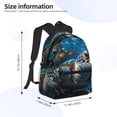 thumbnail image 2 of Disketp Ocean Coral Turtle Mochila Ligera Clásica con Múltiples Bolsillos, Mochila Casual para Hombre y Mujer, Ideal para Escuela, Trabajo y Viajes, 2 of 6