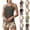 Army Green, variant on Womens Swimsuits Exotic Hibiscus Tankini - Hawaiian Print Perfect for Hula Dance Poolside Relaxation Flattering,Army Green S