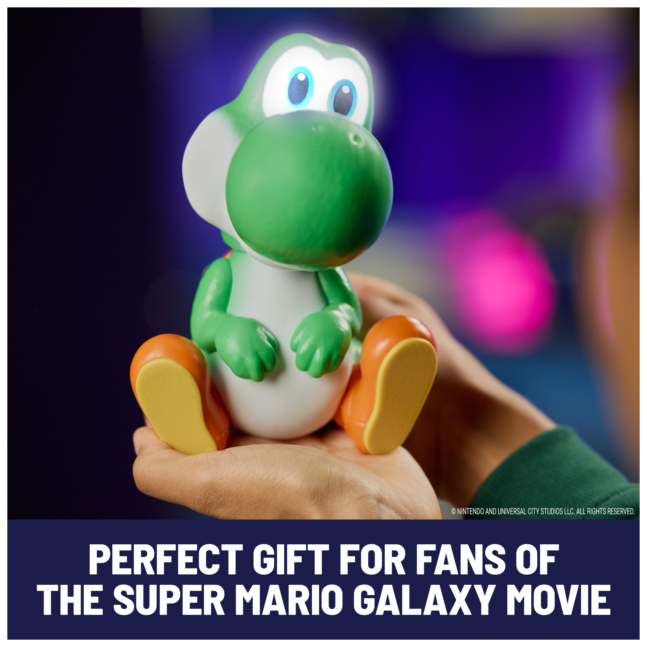 Super Mario Galaxy Movie Hatchin' Yoshi Interactive Figure photo 6
