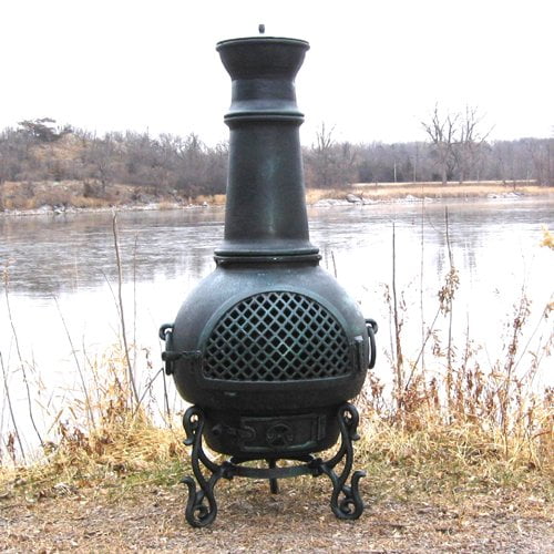 The Blue Rooster Aluminum Natural Gas Propane Chiminea by