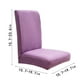 thumbnail image 3 of Funda elástica para silla de comedor | Funda elástica de poliéster cepillado de color liso | Ajuste universal para asientos de 40-50 cm | A prueba de derrames y cómoda | Paquete de 1, 3 of 3