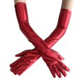 thumbnail image 3 of Guantes largos elásticos sexys para mujer, de charol, a la moda, para noche, ópera, fiesta, disfraces, guantes, 3 of 6