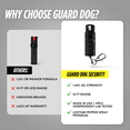 thumbnail image 4 of Pepper Spray Keychain with Safety Twist Top Glow-in-Dark, 16 ft Range, Rhinestone Design, Self Defense by Guard Dog Security, 2 pack Black/Purple, 4 of 9