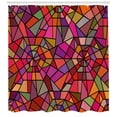 thumbnail image 3 of Ambesonne Abstract Shower Curtain, Vitray Mosaic Triangle, 69"Wx84"L, Multicolor, 3 of 3