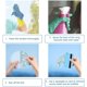 thumbnail image 3 of 16 pegatinas anticolisión para ventanas con forma de ala de ángel, pegatinas estáticas para ventanas, atrapasoles, película láser prismática para puertas corredizas de vidrio, evitan golpes de pájaros, 3 of 8