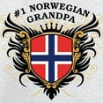 thumbnail image 3 of CafePress - Number One Norwegian Grandpa Sweatshirt - Crew Neck Sweatshirt, 3 of 4