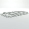 thumbnail image 4 of Ekena millwork 94 1/2"L (Adjustable 94 1/2"H to 120"H) Ashford Square Panel Full Wall Wainscot Paneling Kit, 4 of 10