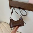 thumbnail image 1 of Bolso bandolera de un solo hombro, texturizado, sencillo, moderno y de color liso, bolso cuadrado pequeño para mujer, bolso de celebridad de Internet 2025, estilo coreano., 1 of 5